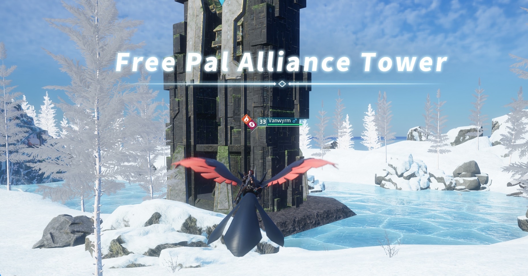 Qual nível você deve estar para o Free Pal Alliance Tower em Palworld?